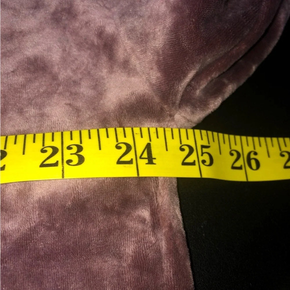 Purejill Sweater Tunic Velour L Cowl Neck Pinkish Purple Pullover Long Sleeves - Picture 3 of 9